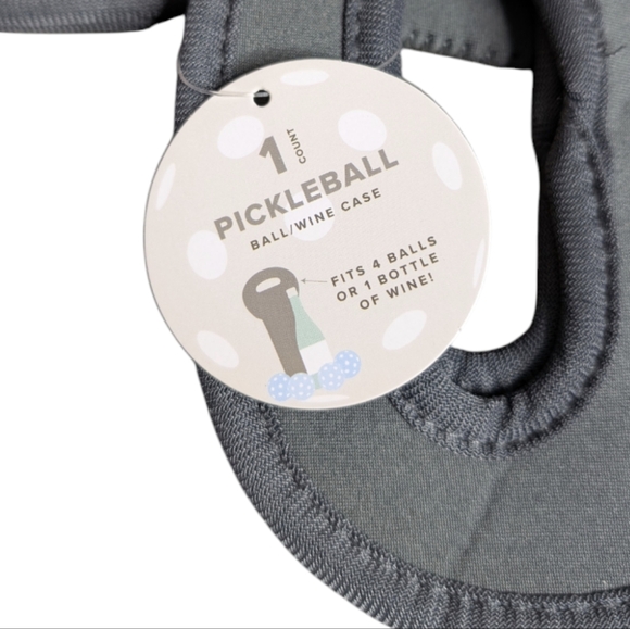 Pickleball Accessories 2 Gray "Pickleball Obsessed" Paddle Cases Ball/Wine Cases - Picture 8 of 11